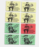 7 MARKENHEFTE 1984 / 85 FRANKATUR