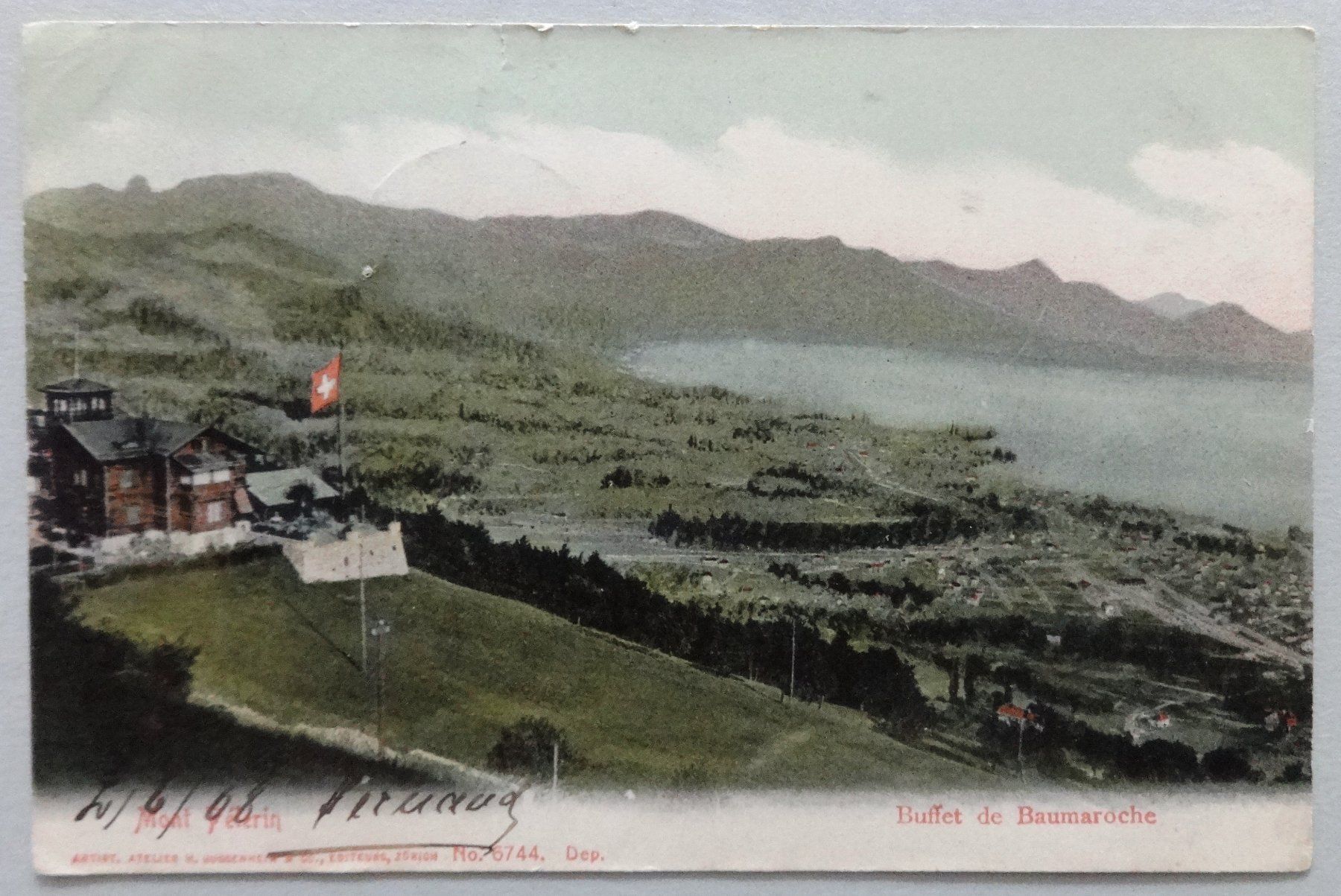 Ansichtskarten: Mont Pèlerin - Buffet de Baumaroche – Gebraucht aus Fétigny von Billy2miny