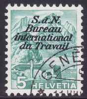 Dienstmarke BIT SBK-Nr. 40z (geriffeltes Papier 1936)