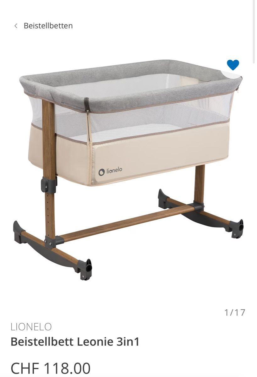 Lionelo Lits: Lionelo Beistellbett "Leonie" 3in1 – Neuf (Voir description) à Seon par arb_fb9f 3