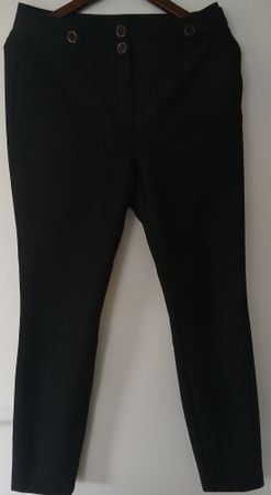 Ellegant DiKA Black Trousers, size 38, UK 10, EU 42
