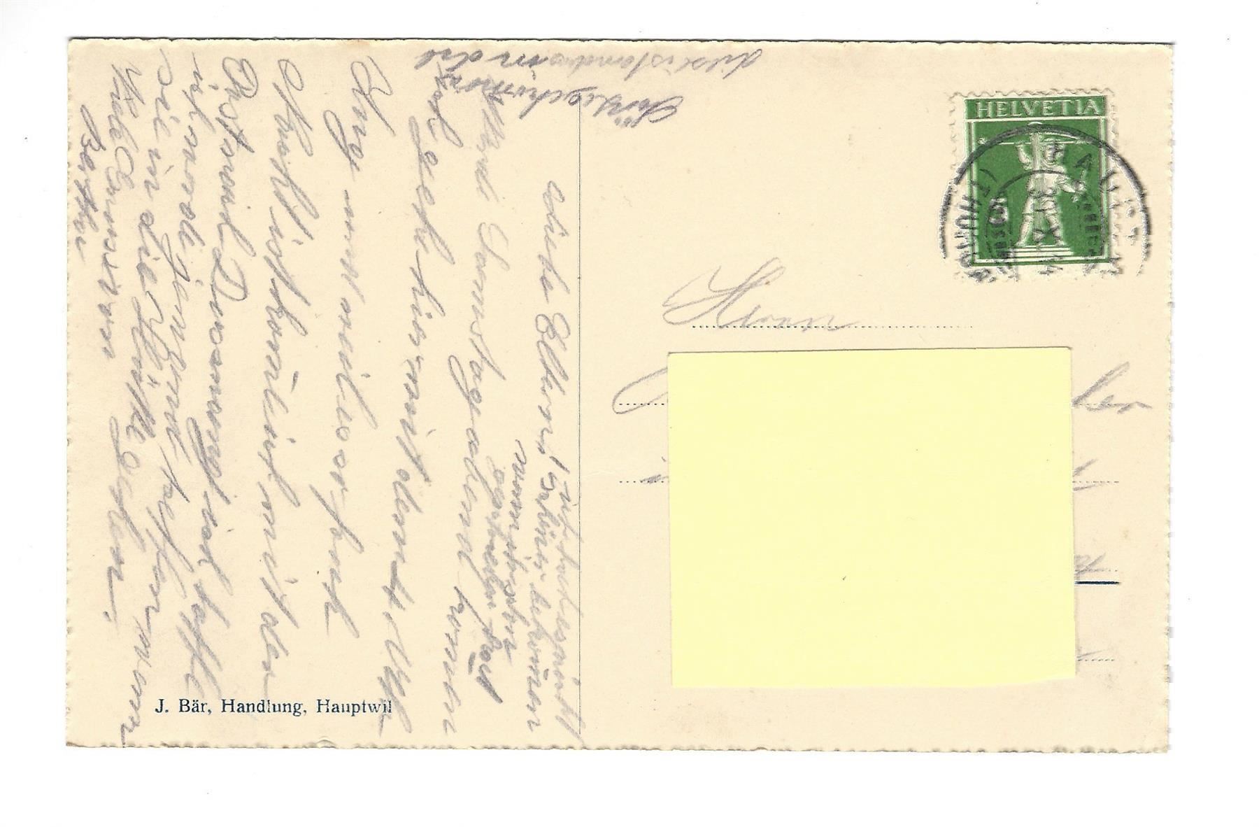 Cartoline postali: Hauptwil - Am Weiher, Thurgau – Usato da Frauenfeld venduto da Astra13 1