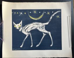 „Schreitende Katze“ von Hans Fischer (Fis)