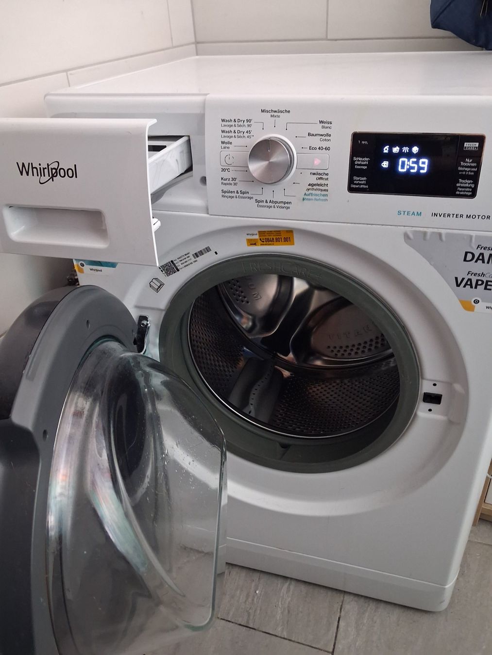 Whirlpool Waschmaschinen: Whirlpool Waschtrockner, Top Zustand! – Gebraucht aus Tägerig von mikky02 2