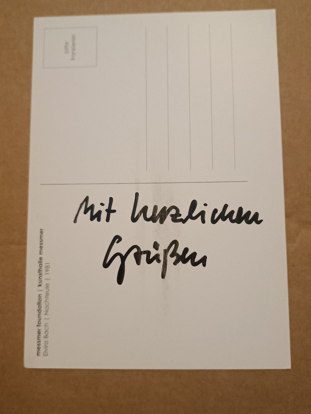 Grafica & Litografie: Elvira Bach -Handsignierte Kunstkarte – Usato da Menziken venduto da Artographs 1