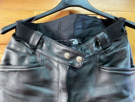 Polo Leder Motorradhose für Damen, Gr. 40