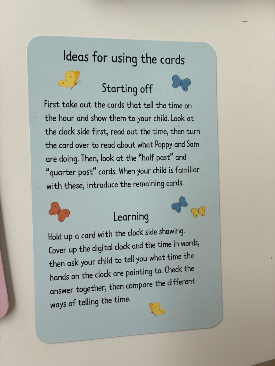 Giochi: Telling The Time Flashcards - Usborne Farmyard Tales – Usato da Lucens venduto da metaD 3