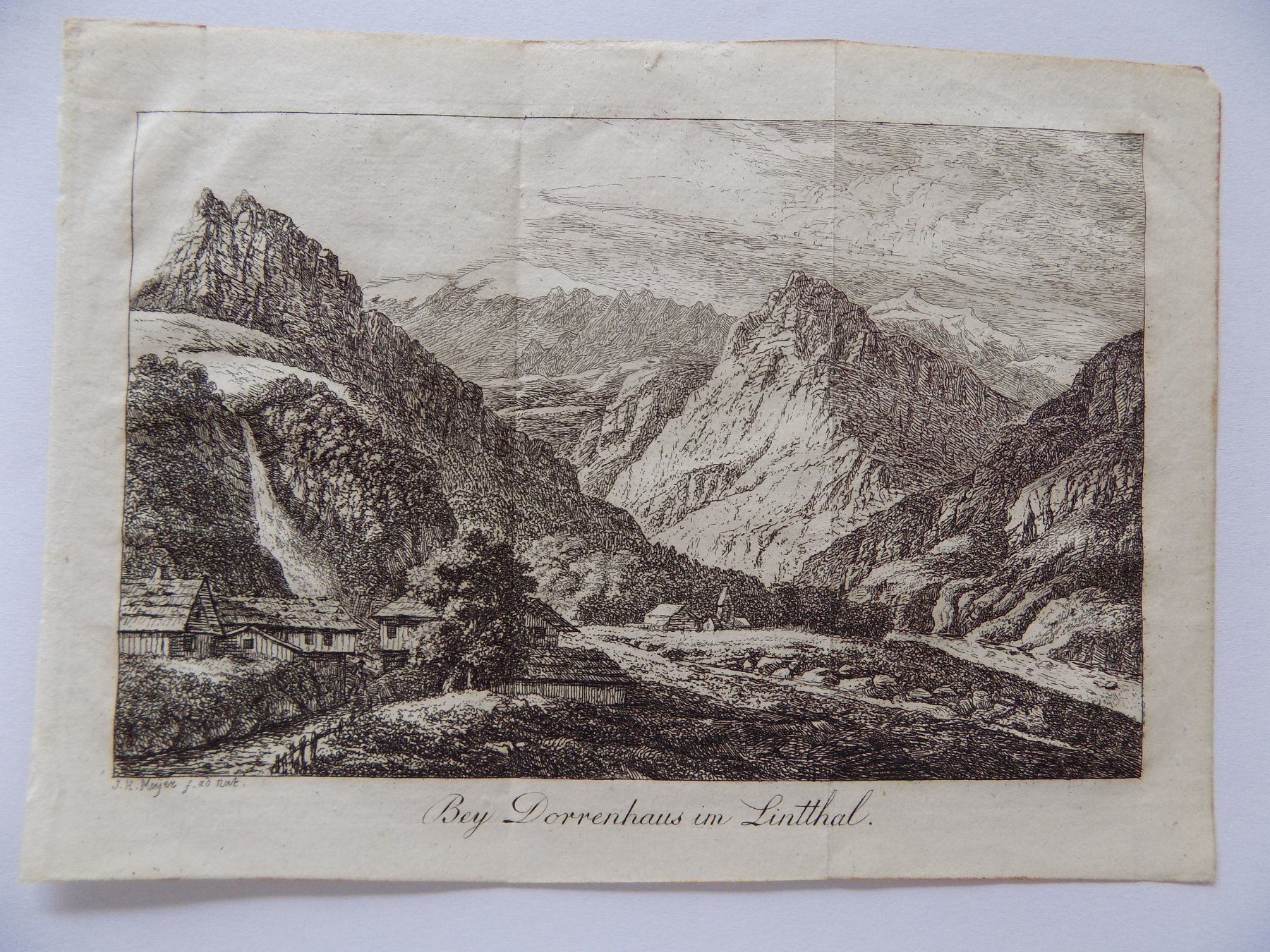 Gravures: Dorrenhaus bei Linthal – D'occasion à Risch par Rischli15