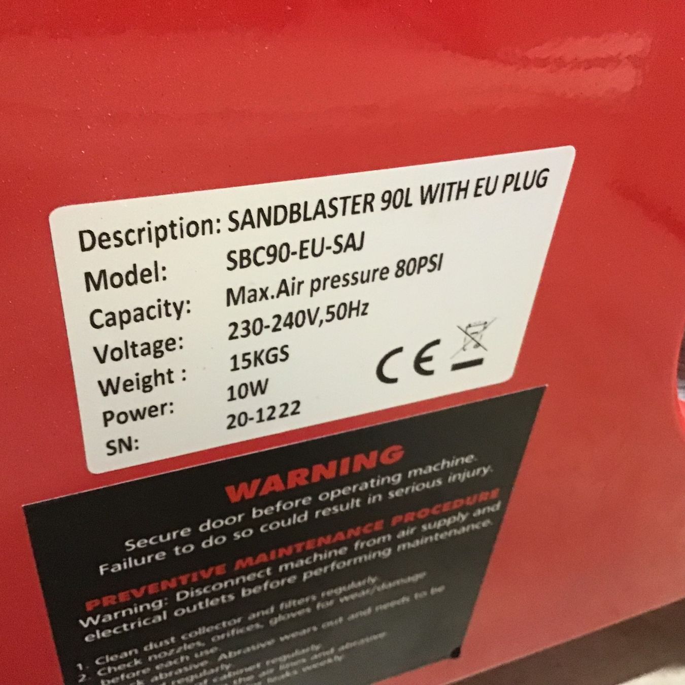 Alle Maschinen: Sandstrahlgerät Kabine klein Sandstrahlanlage – Gebraucht aus Rüschlikon von am6000 4