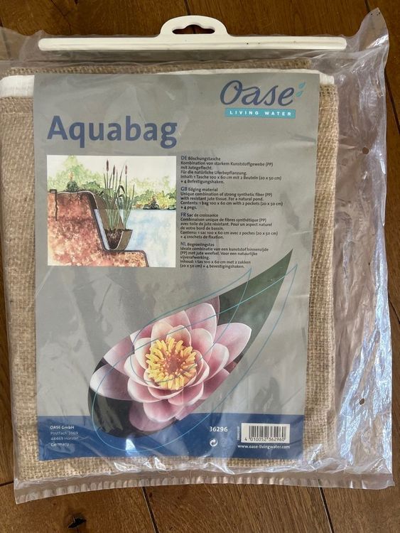 2+1 x OASE Aquabag Teich Böschungstaschen Uferbepflanzung Kaufen auf
