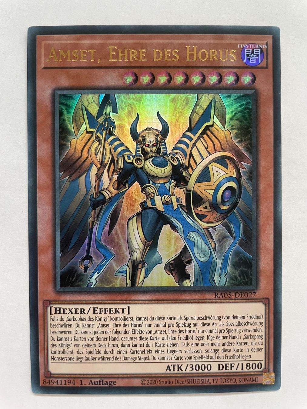 Yugioh Carte collezionabili: YuGiOh Amset, Ehre des Horus – Nuovo (secondo la descrizione) da Altstätten SG venduto da ChangeMaker