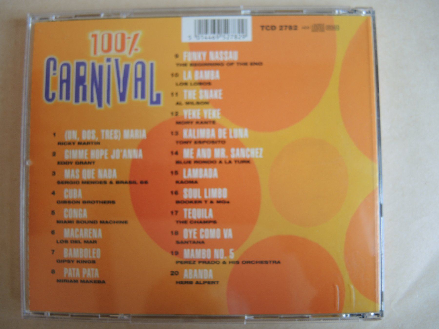 CD: 20 Party-Hits CD "100% Carnival" Macarena, Lambada uvm. – Usato da Rorschach venduto da maeck8 3