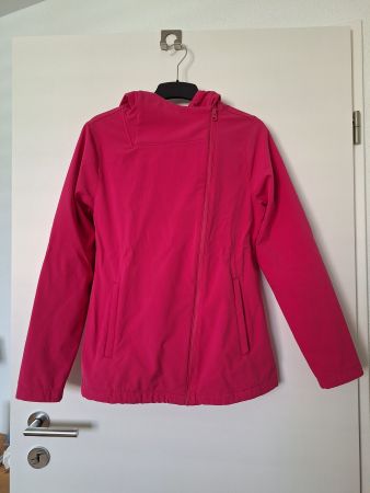 Softshell Jacke mit Kapuze pink Gr. 36