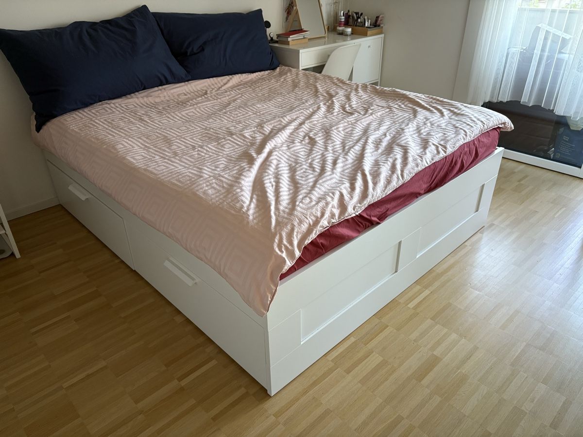 Letti: Ikea Brimnes King size bed with storage – Nuovo (secondo la descrizione) da Binningen venduto da G_Sam87