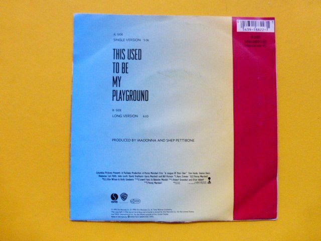 Schallplatten: Madonna – This Used To Be My Playground – Gebraucht aus Zürich von Swiss57 1