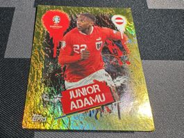 Topps Uefa Euro EM 2024 GOLD AUT 3 Junior Adamu