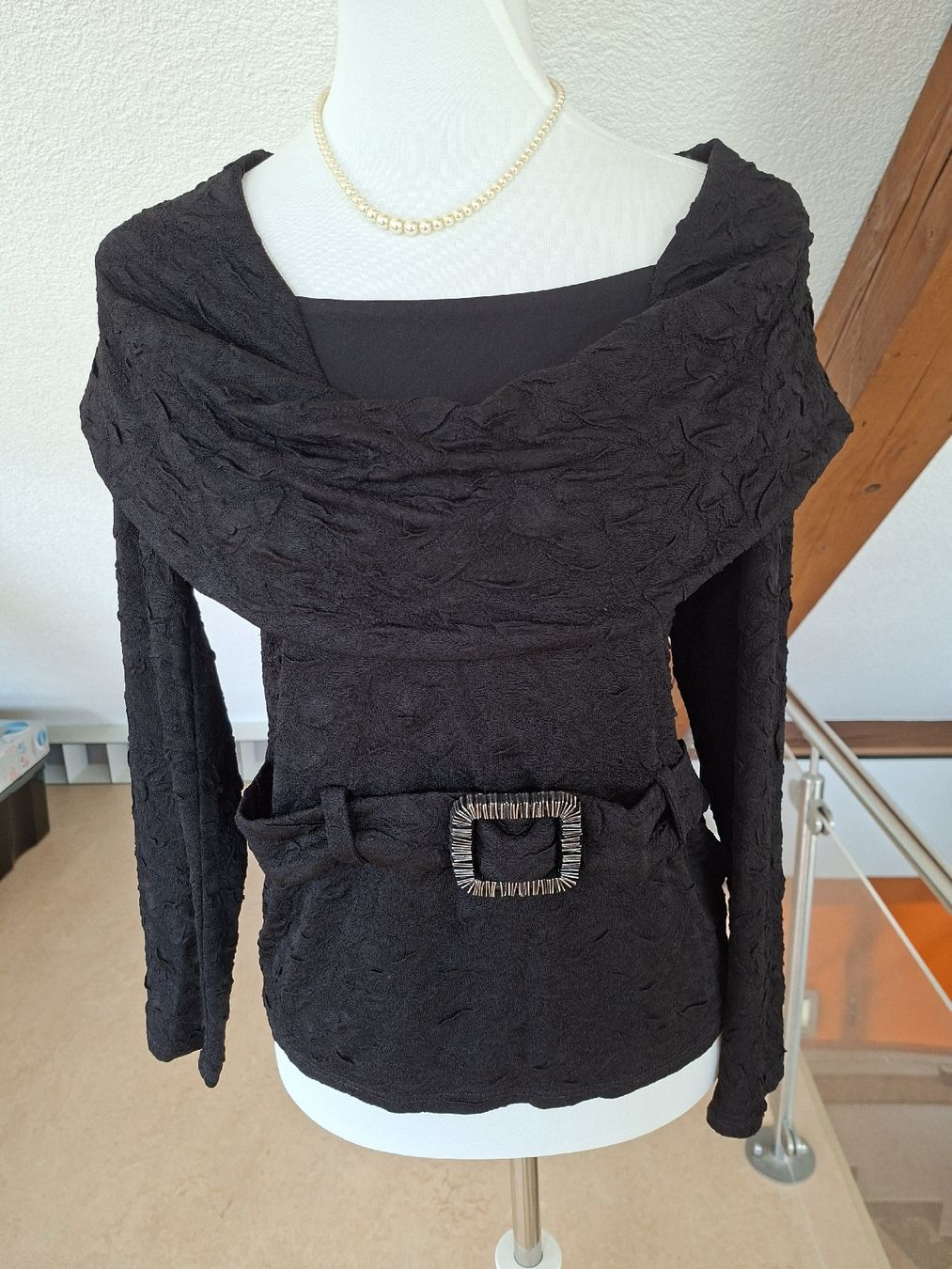 Tops: Frank Lyman Top, Schwarz, Grösse 36/38 – Gebraucht aus Klingnau von vollmond36