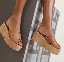 Hermès Sandalen aus Kalbsleder 38