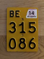 Mofanummer Nummernschild Mofa Töffli Bern BE 315 086
