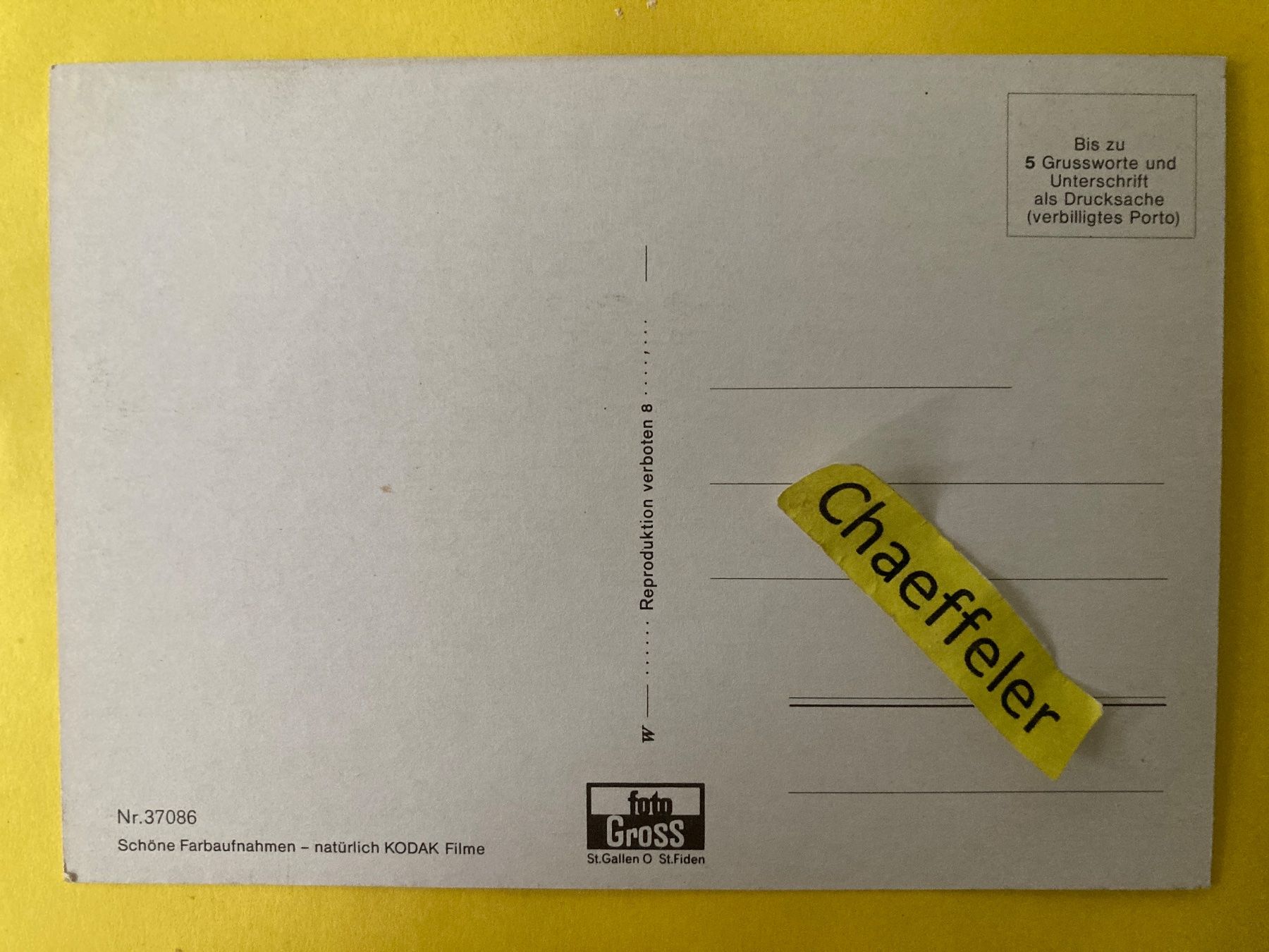 Cartoline postali: Gruss aus dem Appenzellerland – Usato da Zürich venduto da Chaeffeler 1