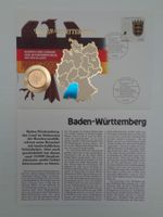 3 Münzbriefe Mark unzirkuliert vergoldet - 2x 1+ 1x 2 Mark