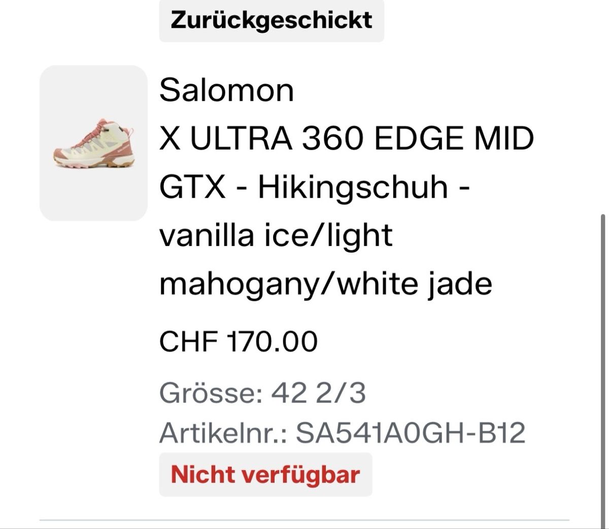 Salomon Damenschuhe: Wanderschuh Salomon xultra 360 edge – Gebraucht aus Matzendorf von Fla5 4