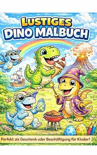 Libri: Lustiges Dinomalbuch – Nuovo e nell'imballaggio originale da Zweidlen venduto da Wtf