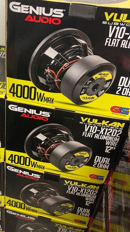 Genius Audio Vulkan V10-X12D2 Subwoofer, 12 Zoll, Neu! (Neu und