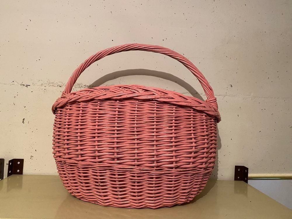 Altro per la casa: Vintage Korb - Einkauf Weidenkorb rosa – Usato da Flawil venduto da sonnengeist