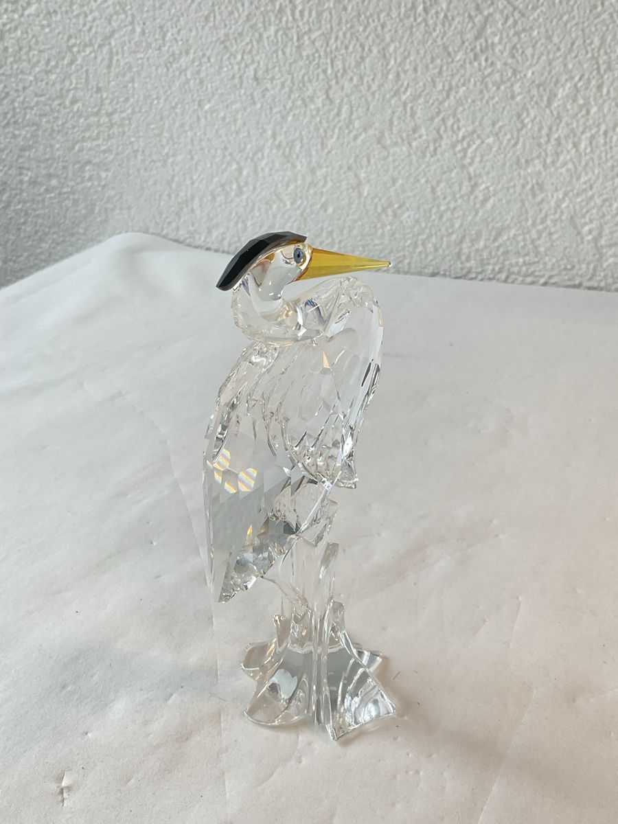 Swarovski Statuette: Swarovski Crystal, Héron argenté  – Usato da Malleray venduto da Robot12 6