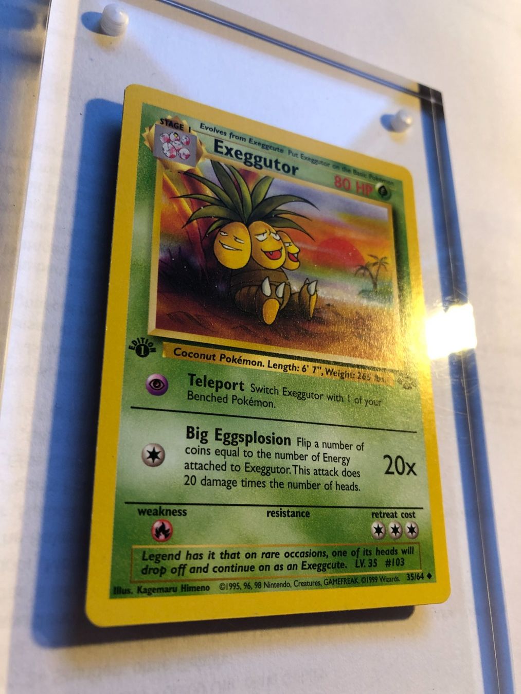 Cartes à collectionner: Exeggutor (uncommon) 1st Jungle - MINT - ab 1.- – D'occasion à Giubiasco par dan_pr8b 1