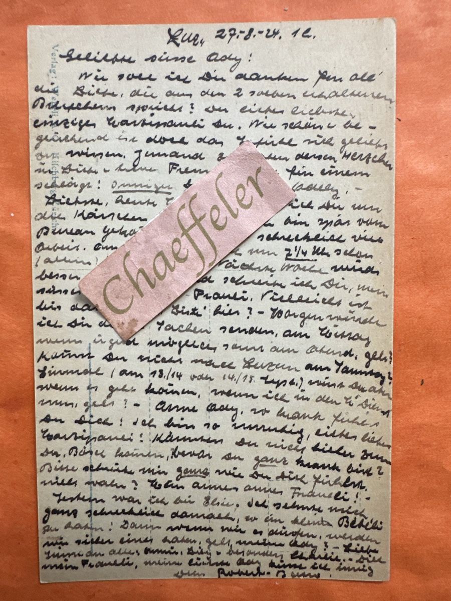 Cartoline postali: 1924 26892 Luzern, Unfall-Versicherungsgebäude – Usato da Zürich venduto da Chaeffeler 1