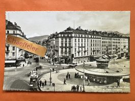 1955 51 Genève. Rue du Mont Blanc et Place Cornavin
