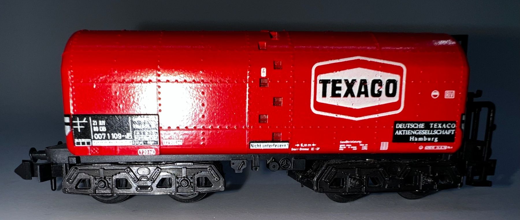 Trix Modellini di ferrovie: Minitrix , (13592) TEXACO-Heizöltransporter – Usato da Basel venduto da jonnyhaas 2