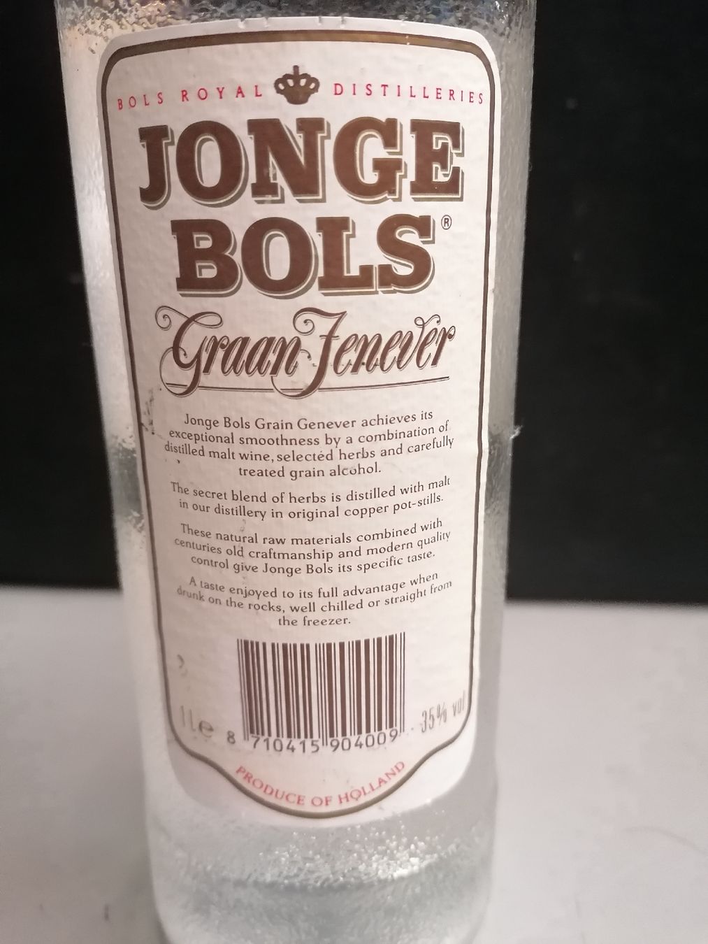Bevande alcoliche: Jenever "Jonge Bols" 35% - 1L  – Usato da Genève venduto da Leboucheoreilles 5