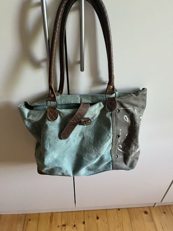 Tasche stoff aqua