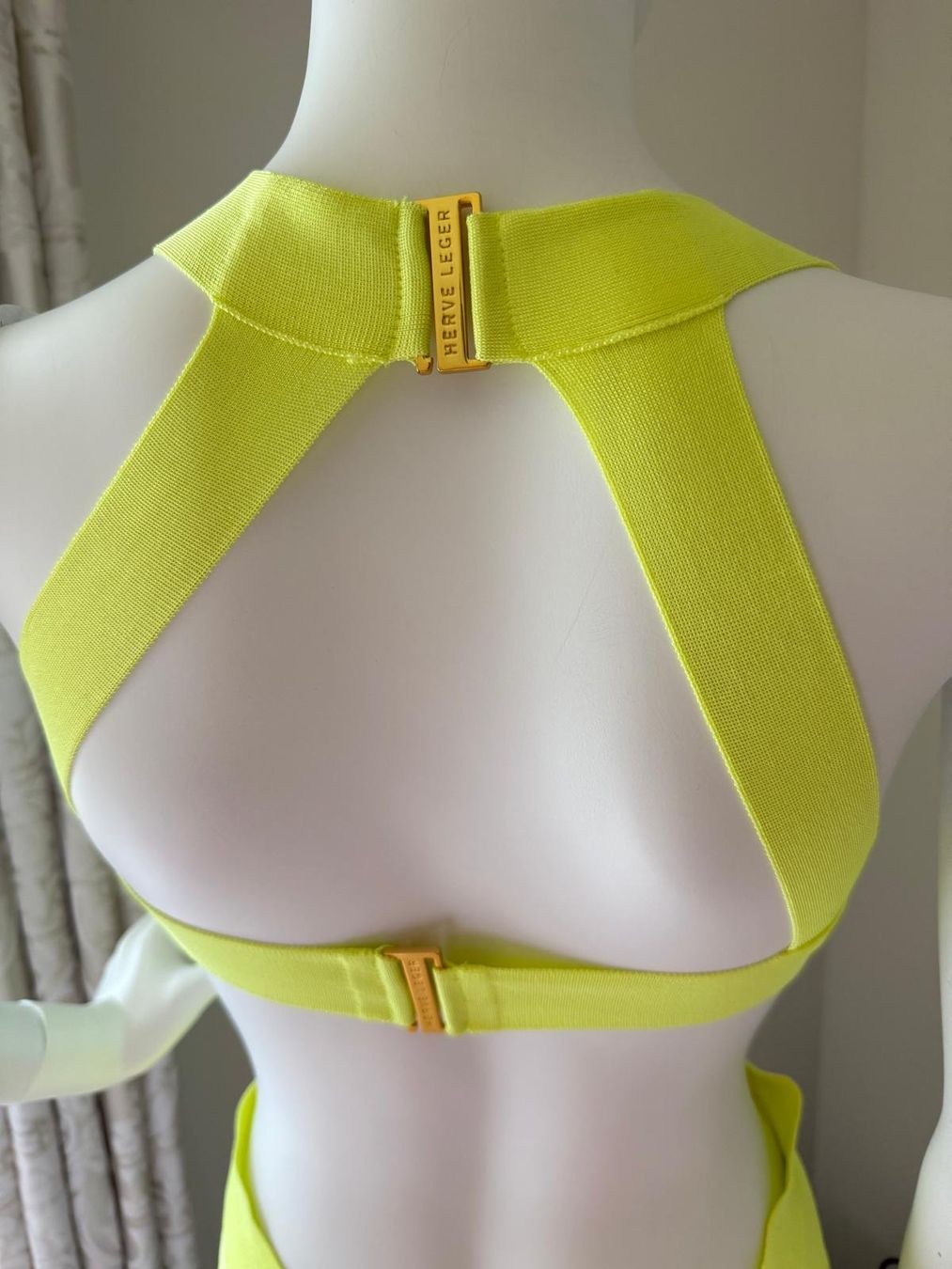 Costumi da bagno & Bikini: Herve Leger Badeanzug, neongelb, Gr. S – Usato da Oberarth venduto da SSS. 3