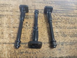 lego 2039 lot de 3 pièces Black Support 2 x 2 x 7 Lamp Post,