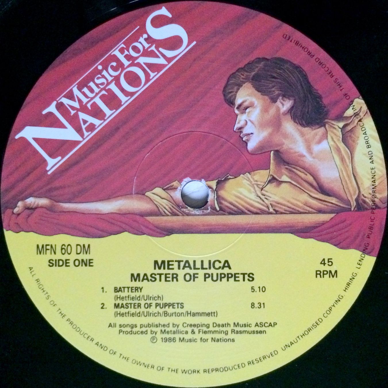 Dischi in vinile: METALLICA - MASTER OF PUPPETS – Usato da Bottens venduto da hotter-than-hell 2