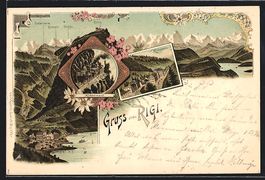 Litho Rigi, Klösterli, Kräbelwand, Pan