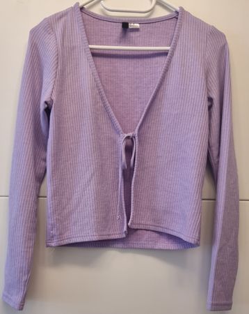 Cardigan Damen H&M gerippt lila guter Zustand