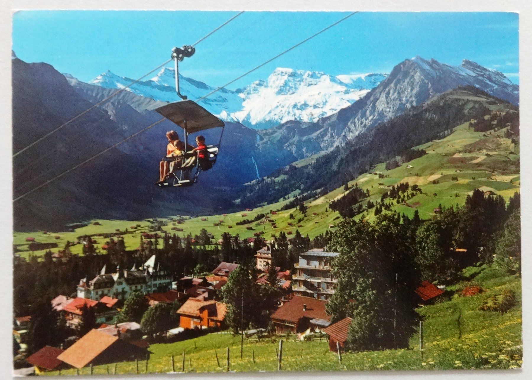Cartoline postali: Sesselbahn Adelboden-Schwandfeldspitz – Difettoso da Fétigny venduto da Billy2miny