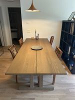 Elegant Dining Table + 4 Unique Vintage Wooden Chairs