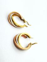 750/18 Karat Gold Ohrringe NEU