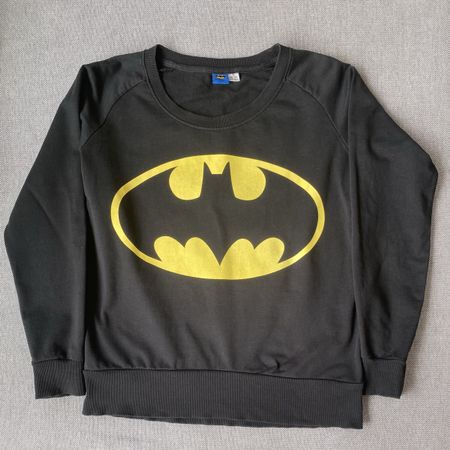 Herren Batman Sweatshirt / Longsleeve Schwarz Gr. M (40/42) 