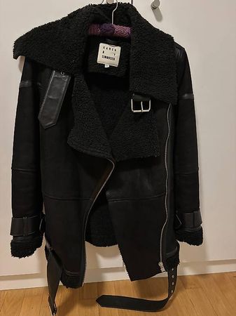 Shearling Jacke, Grösse XS