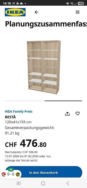 Vitrinen: Vitrine Besta Ikea – Gebraucht aus Thun von ninuschga 1
