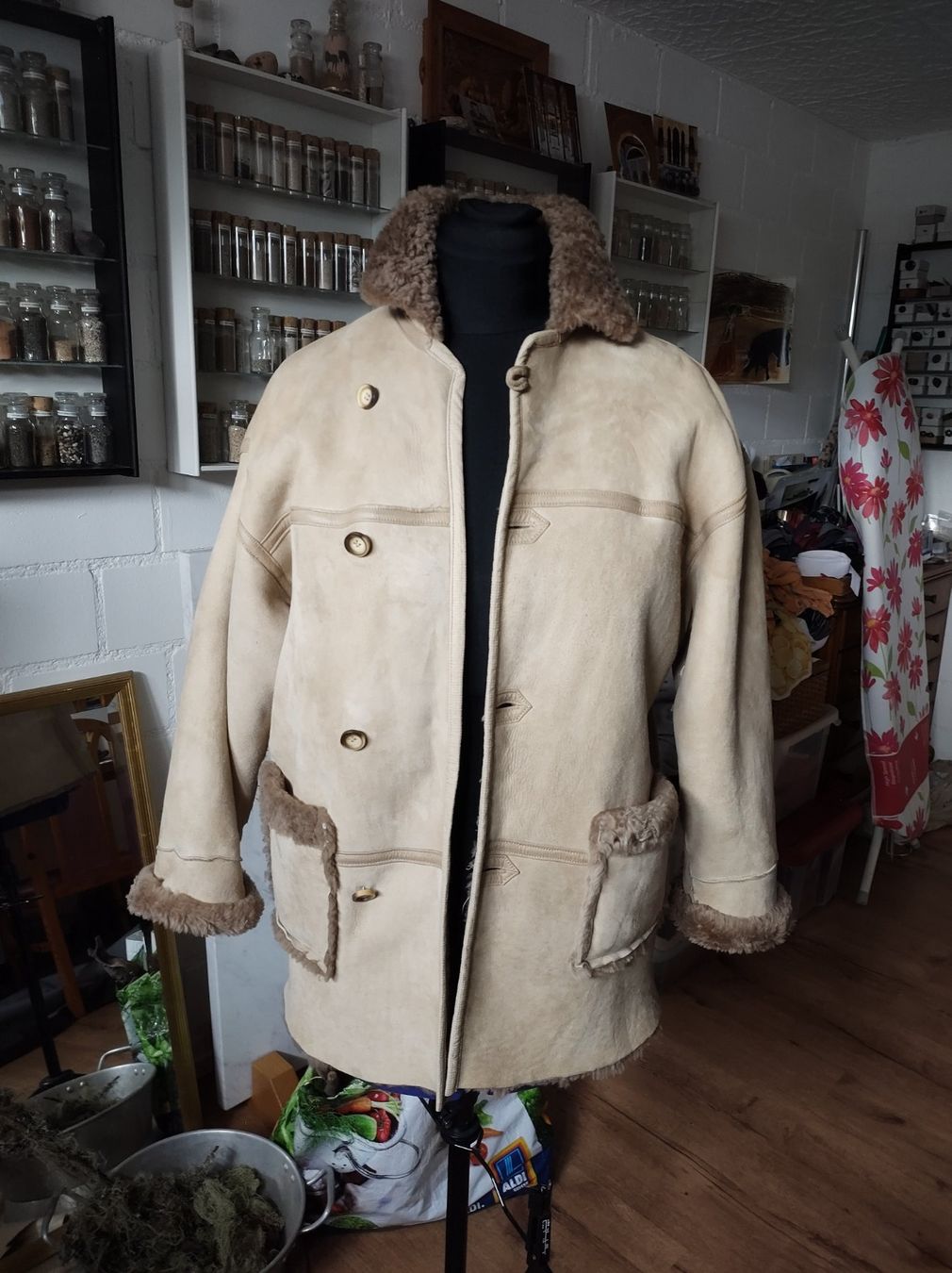 Giacche: Echte Lammfelljacke warm und kuschelig – Nuovo (secondo la descrizione) da Weite venduto da Uhu36uhu 3