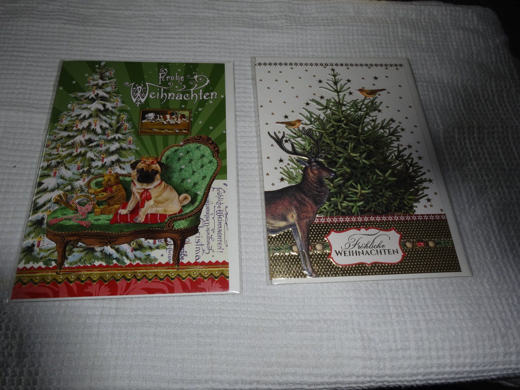 Cartoline: 2 Weihnachtskarten – Nuovo e nell'imballaggio originale da Neerach venduto da jenny062