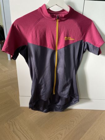 Jack Wolfskin Radtrikot bordeauxrot grau